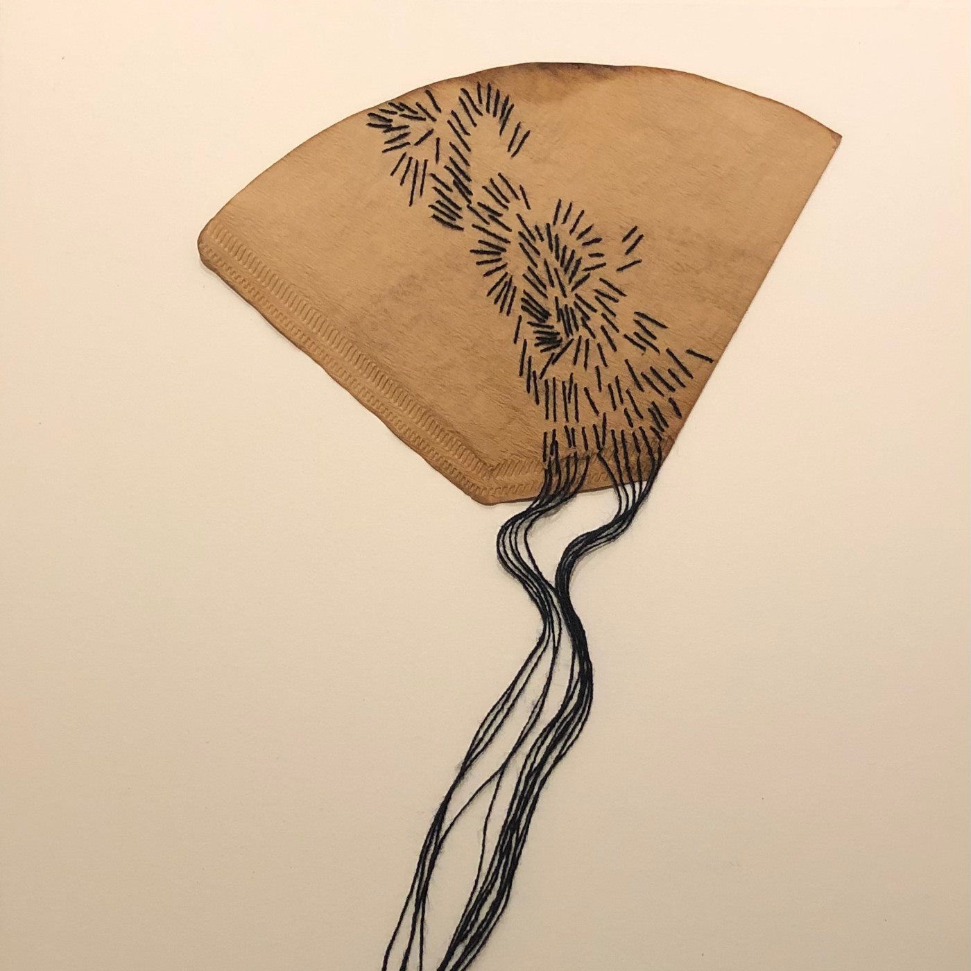 Expositie: Used coffee filter mail art project @ NO ART FASHION