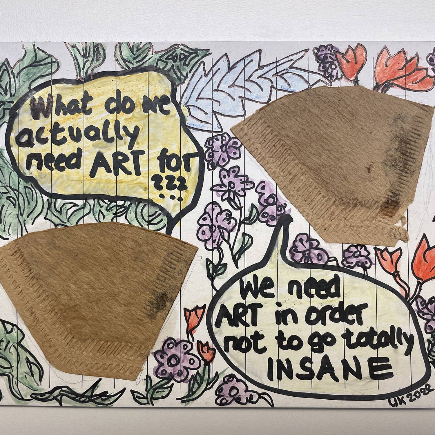 Expositie: Used coffee filter mail art project @ NO ART FASHION